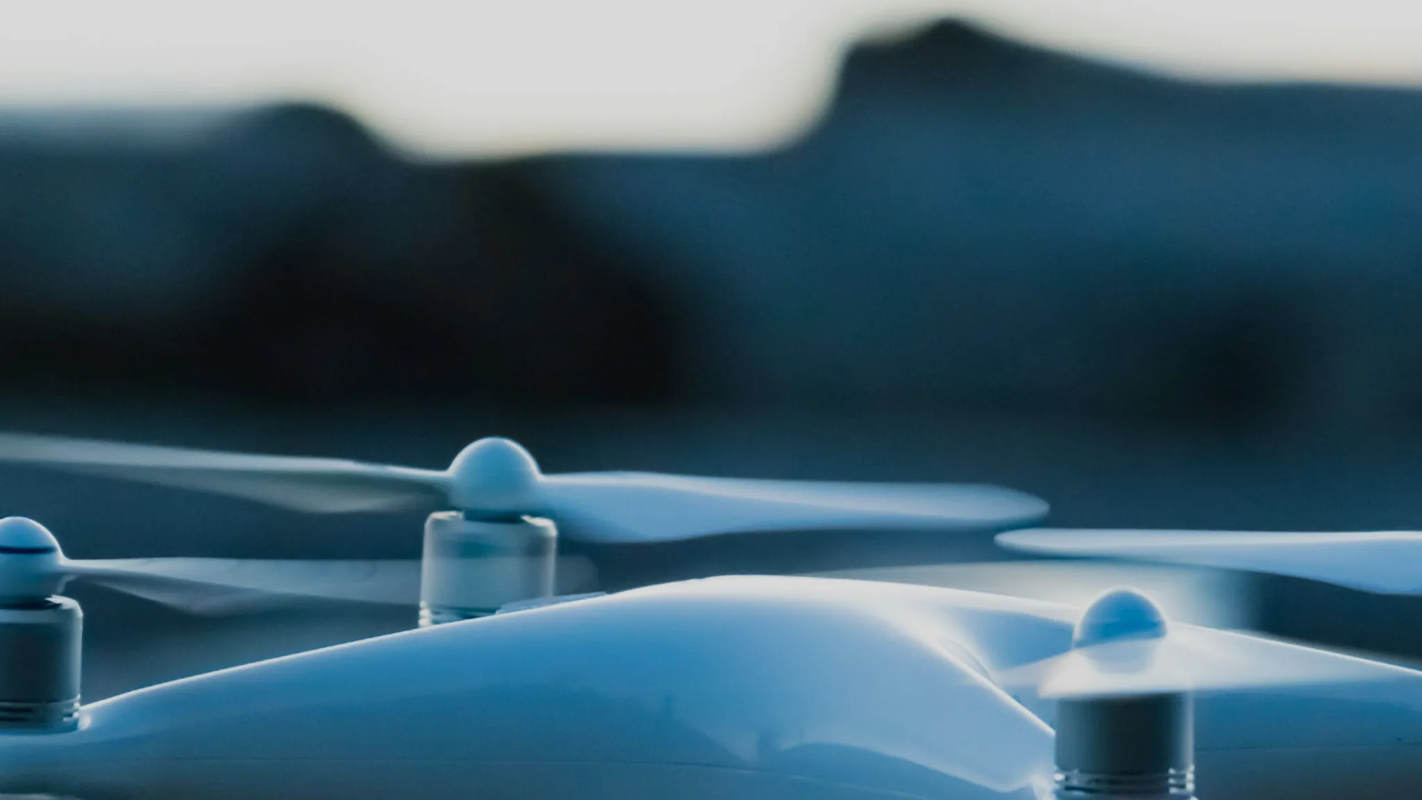 Technology – drone Close-up drone rotors