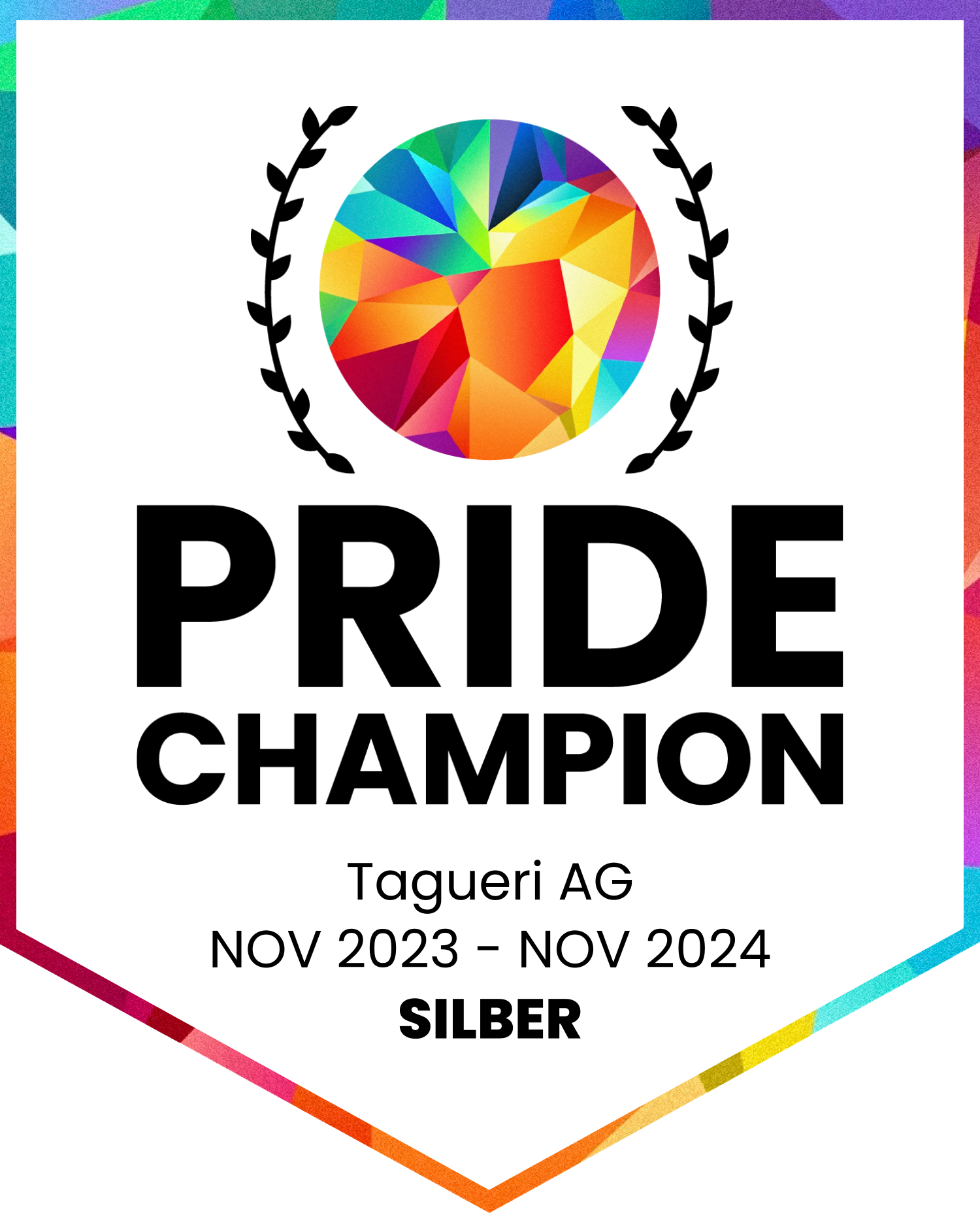 Pride Champion Silber Auszeichnung 2024 Pride Champion Silber Auszeichnung 2024